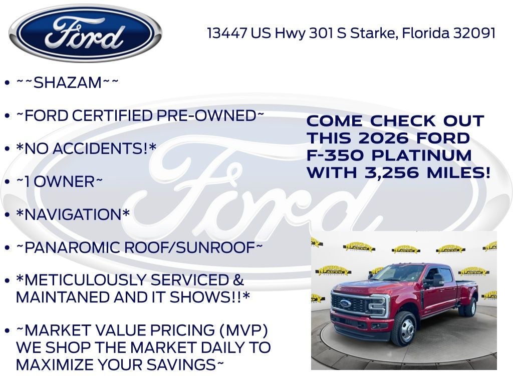 2026 Ford F-350SD Platinum DRW