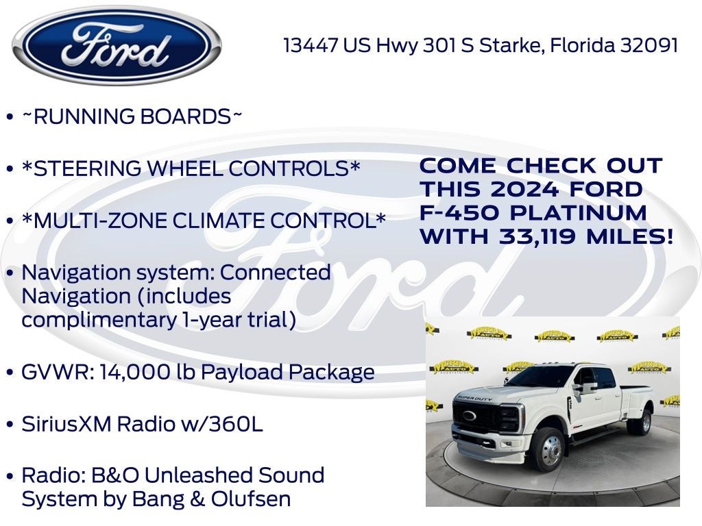 2024 Ford F-450SD Platinum DRW