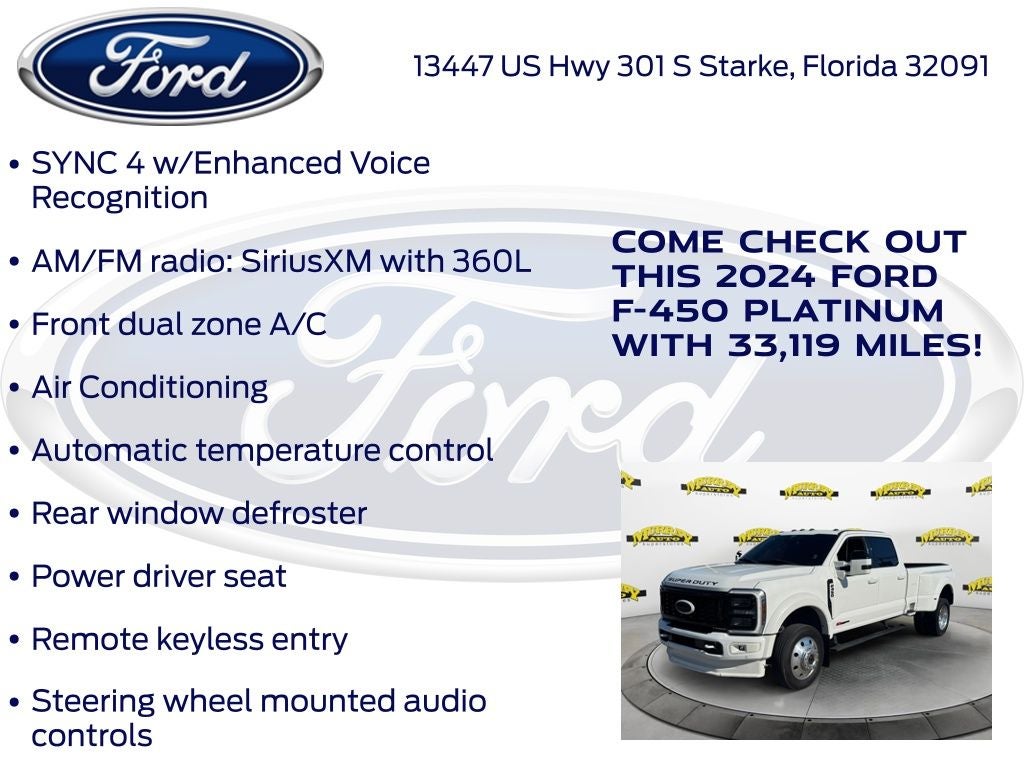 2024 Ford F-450SD Platinum DRW