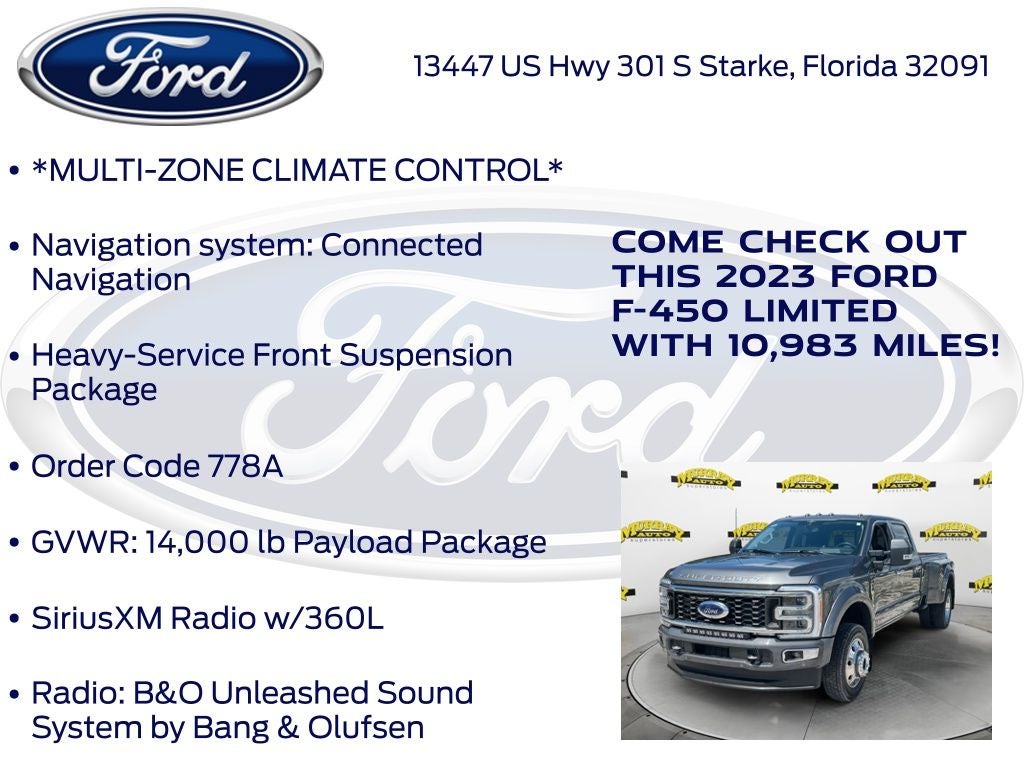 2023 Ford F-450SD Limited DRW