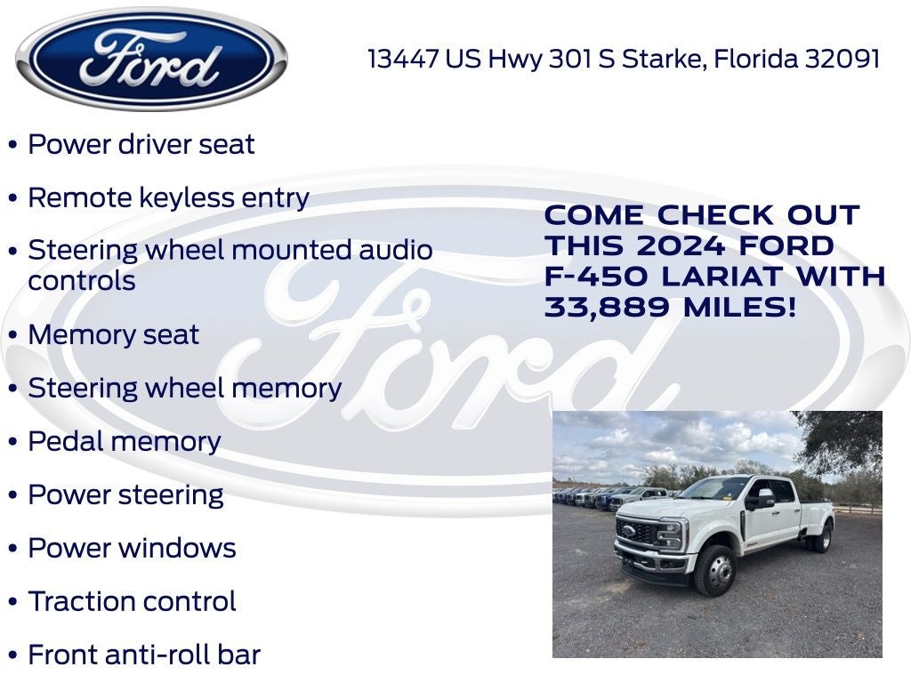 2024 Ford F-450SD Lariat DRW
