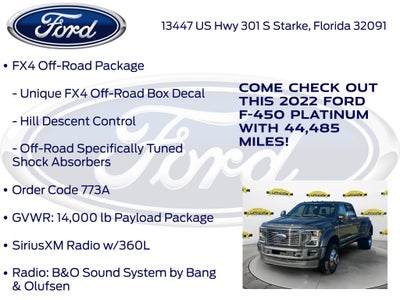 2022 Ford F-450SD Platinum DRW