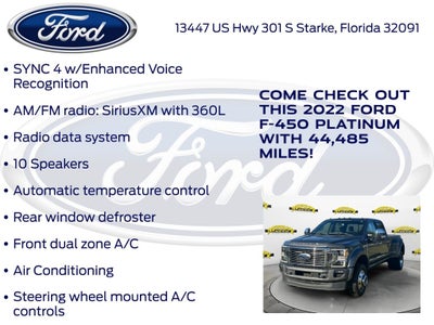 2022 Ford F-450SD Platinum DRW