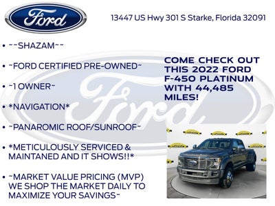 2022 Ford F-450SD Platinum DRW
