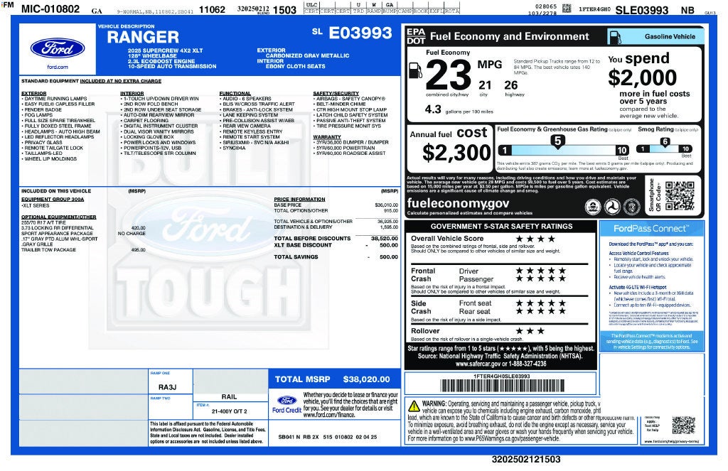 2025 Ford Ranger XLT