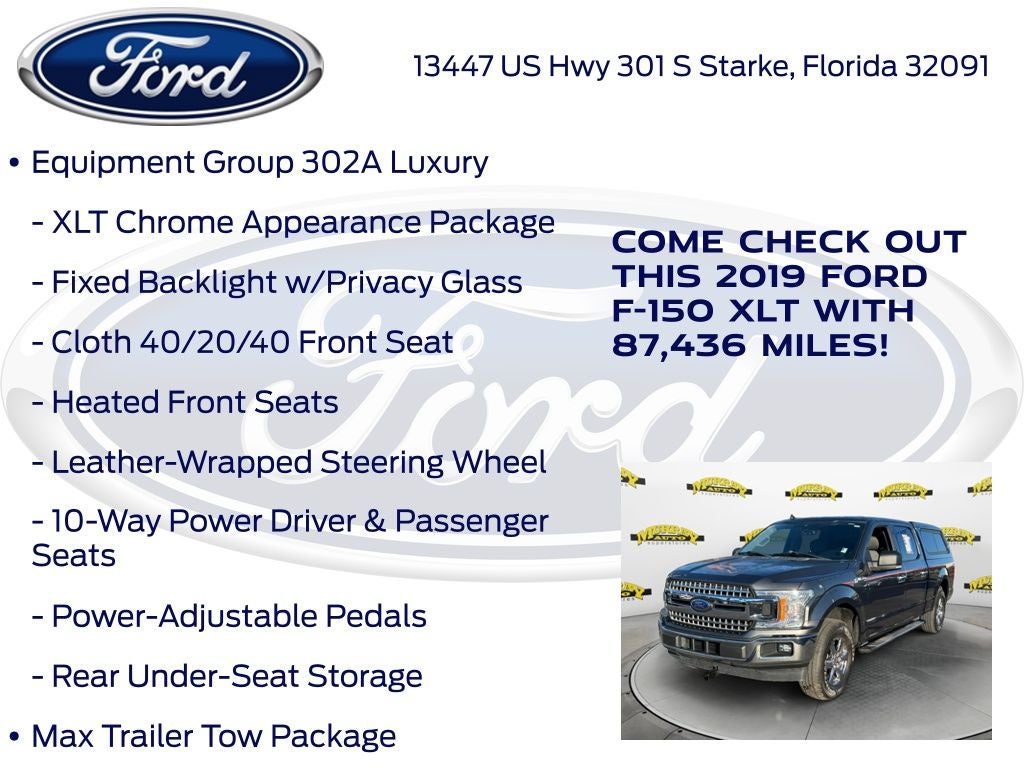 2019 Ford F-150 XLT 302a Max Trailer Tow