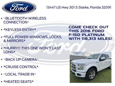2016 Ford F-150 Platinum
