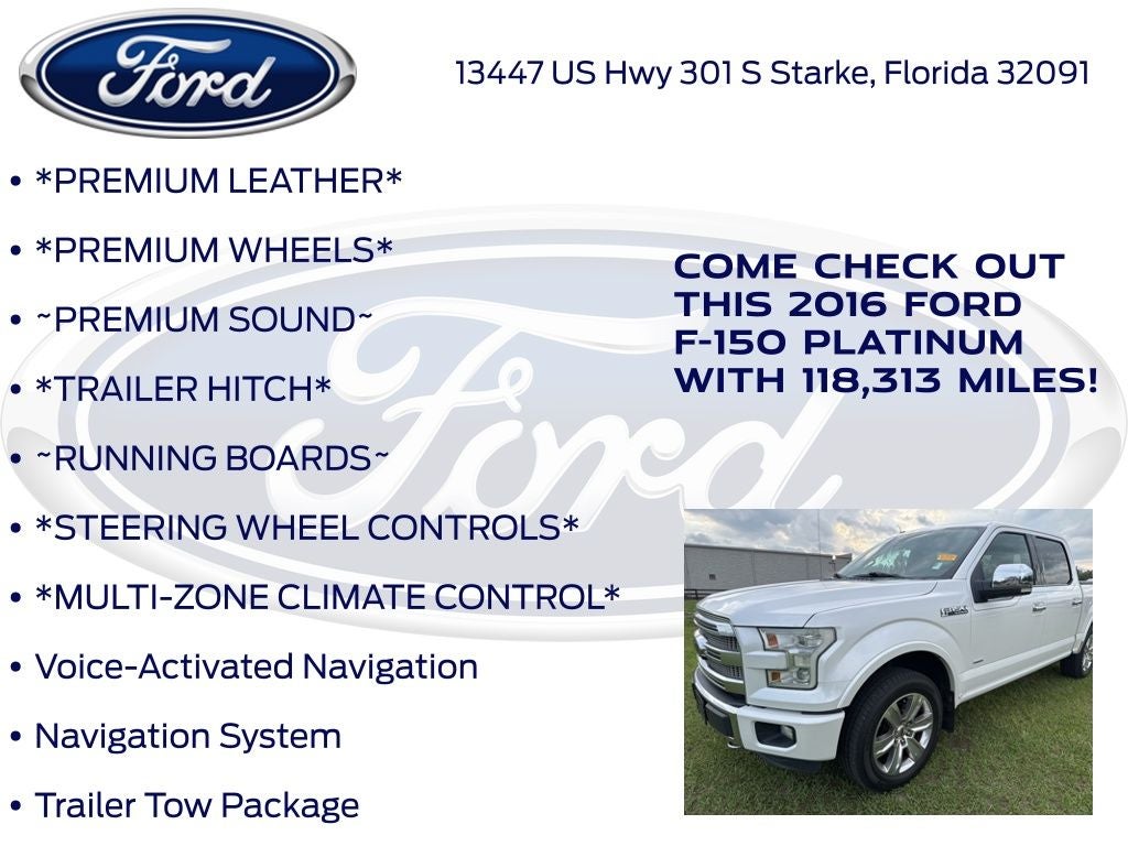 2016 Ford F-150 Platinum