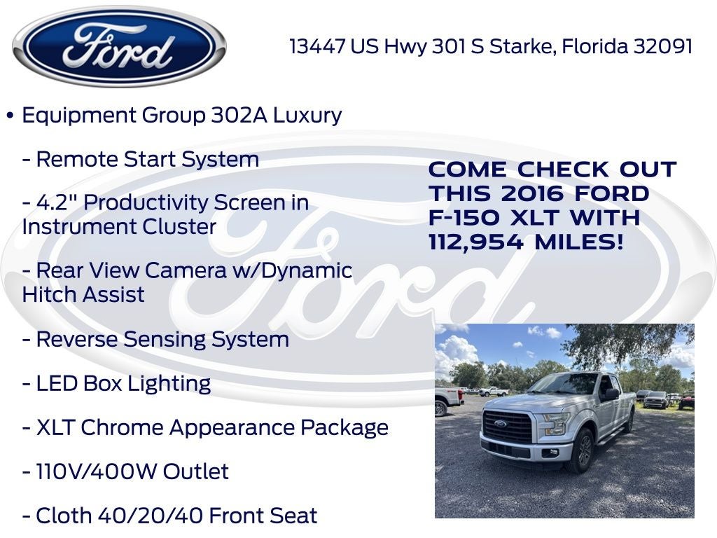 2016 Ford F-150 XLT
