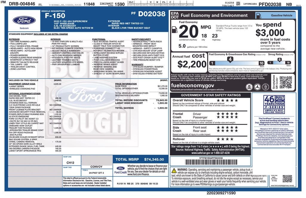 2023 Ford F-150 Lariat