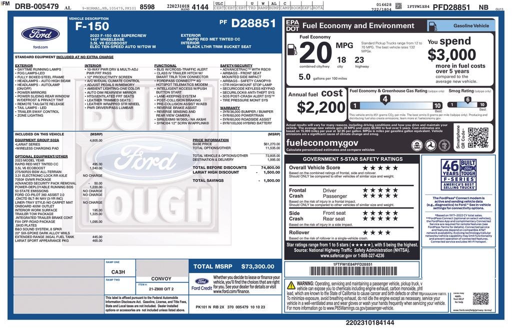 2023 Ford F-150 Lariat