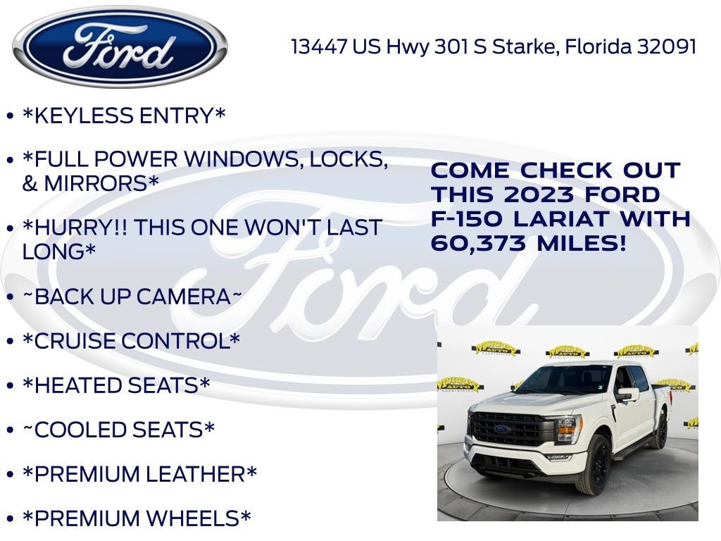 2023 Ford F-150 Lariat Sport FX4