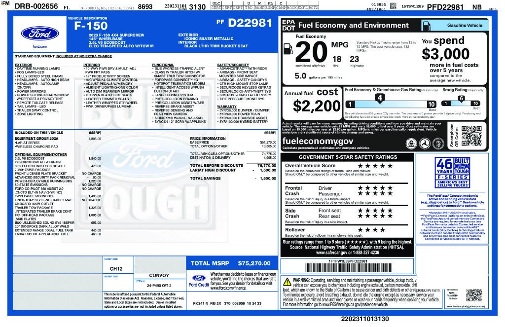 2023 Ford F-150 Lariat