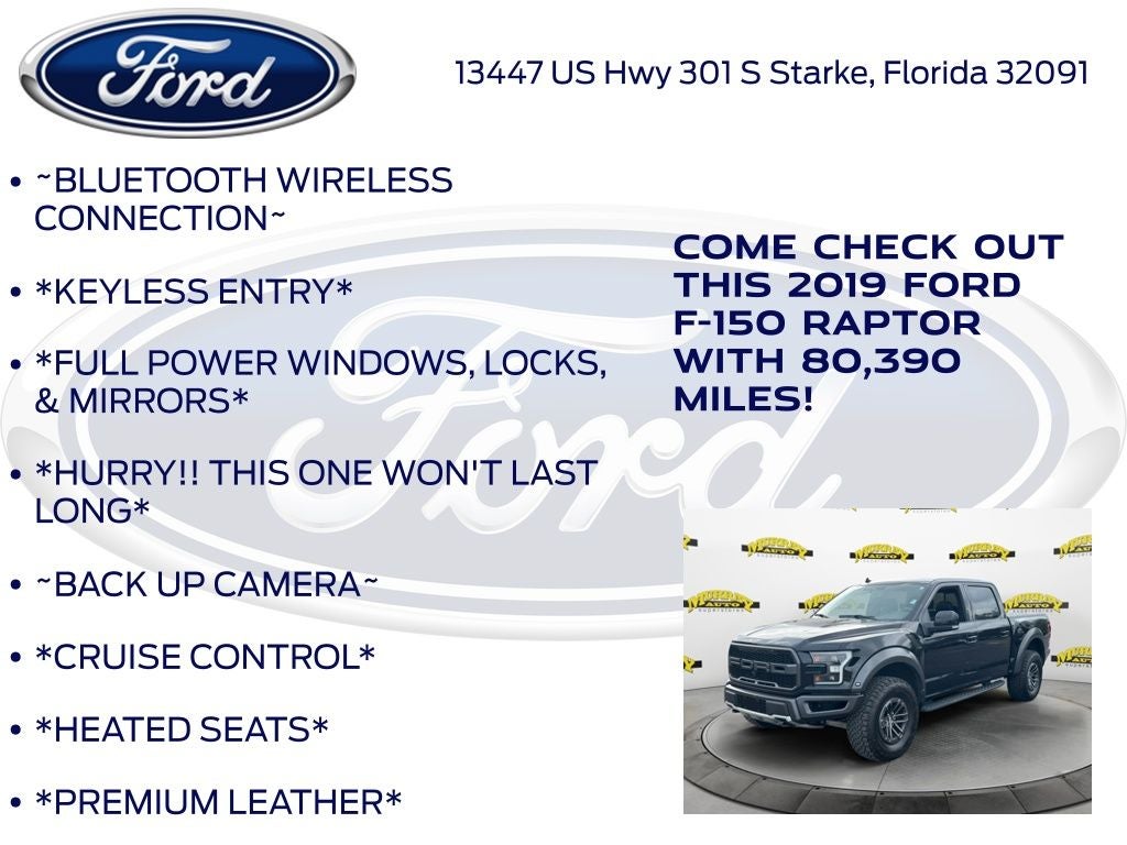 2019 Ford F-150 Raptor