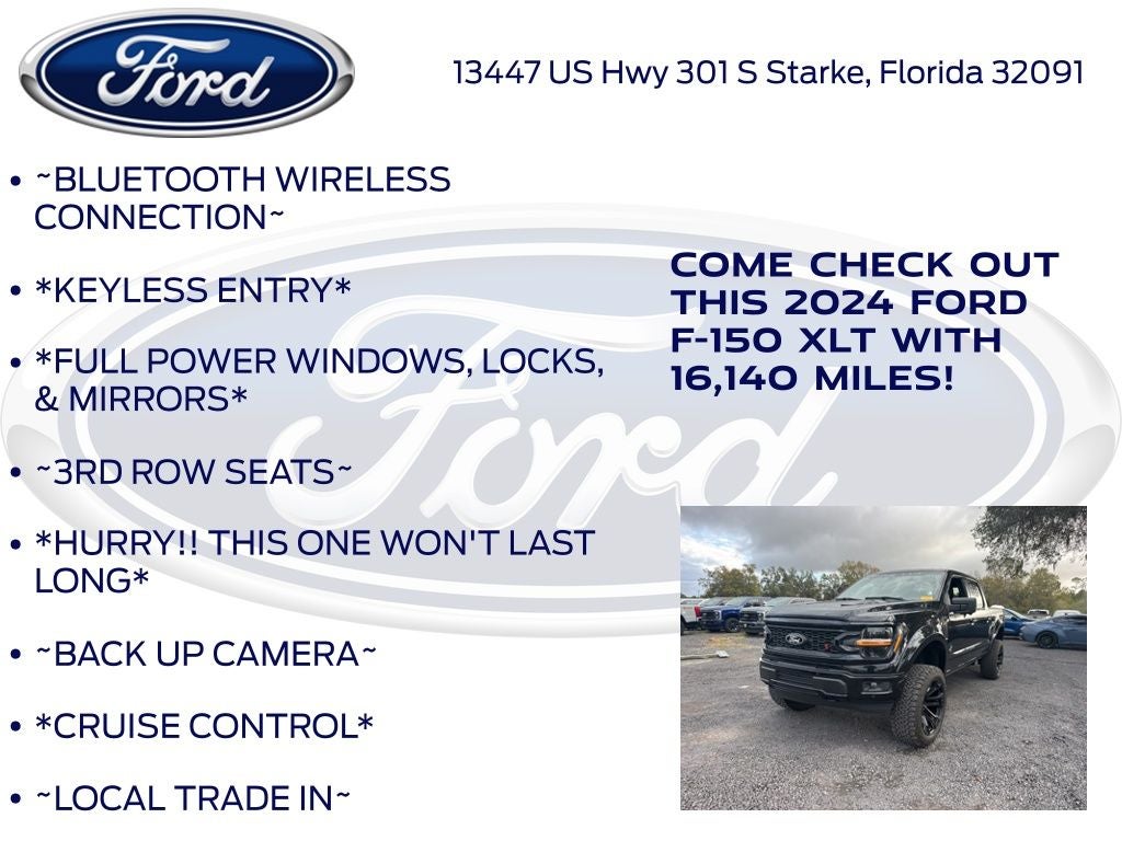 2024 Ford F-150 XLT SUPERCHARGED BLACK WIDOW-