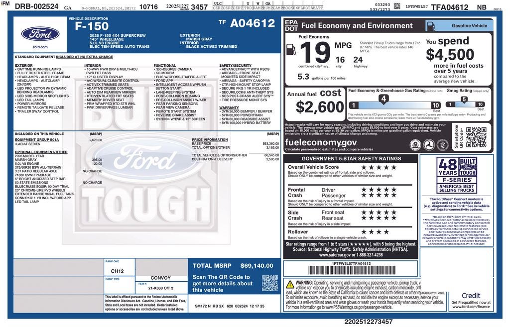 2026 Ford F-150 Lariat