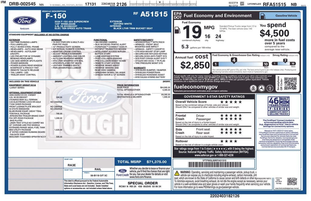 2024 Ford F-150 Lariat