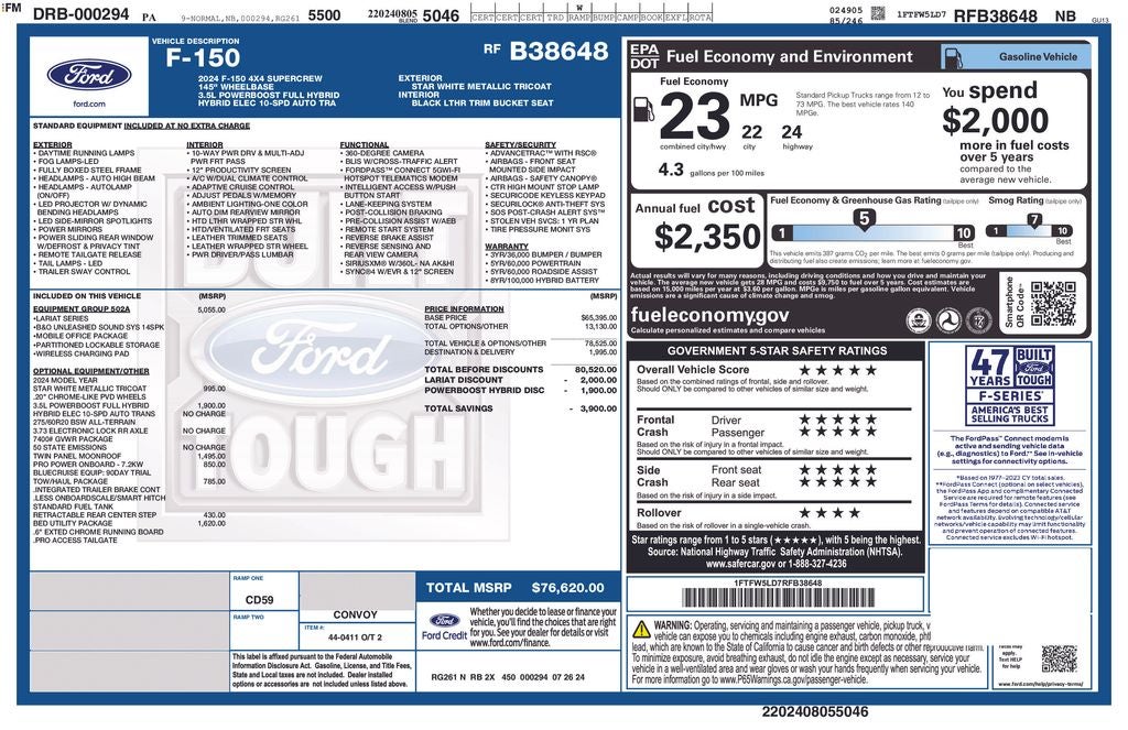 2024 Ford F-150 Lariat