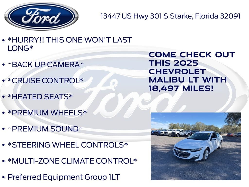 2025 Chevrolet Malibu LT 1LT