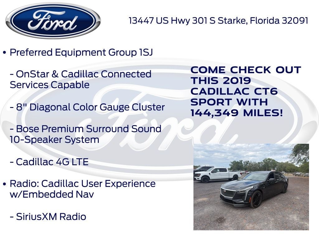 2019 Cadillac CT6 3.0L Twin Turbo Sport