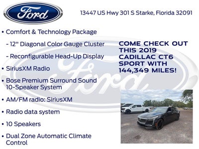 2019 Cadillac CT6 3.0L Twin Turbo Sport