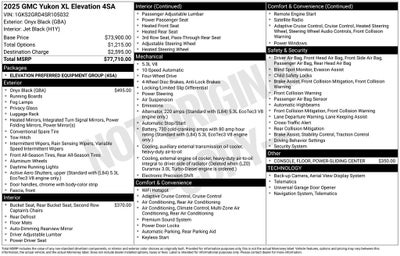 2025 GMC Yukon XL Elevation
