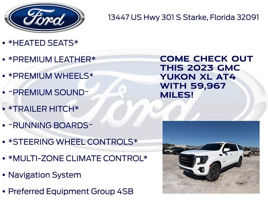 2023 GMC Yukon XL AT4