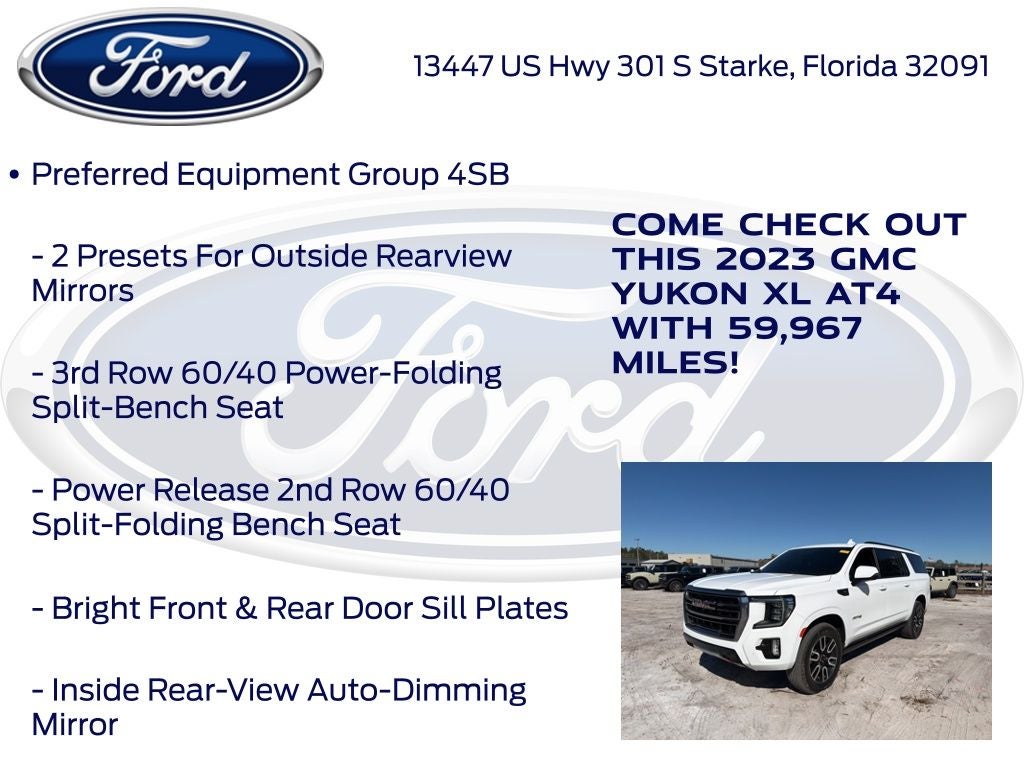 2023 GMC Yukon XL AT4