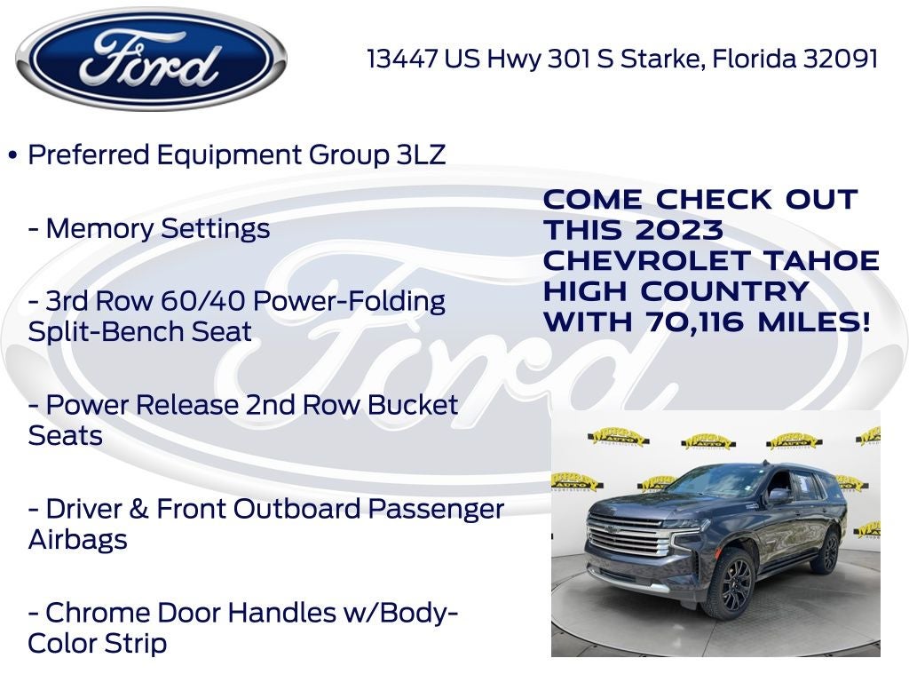 2023 Chevrolet Tahoe High Country