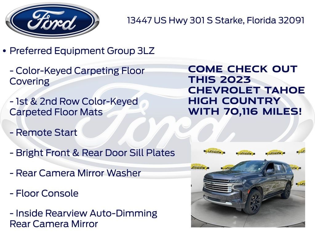 2023 Chevrolet Tahoe High Country