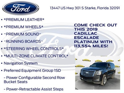 2019 Cadillac Escalade Platinum Edition