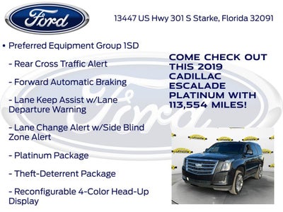 2019 Cadillac Escalade Platinum Edition
