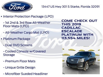 2019 Cadillac Escalade Platinum Edition