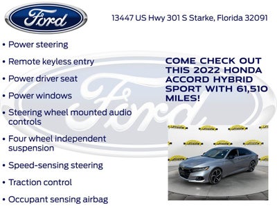 2022 Honda Accord Hybrid Sport