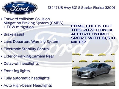 2022 Honda Accord Hybrid Sport