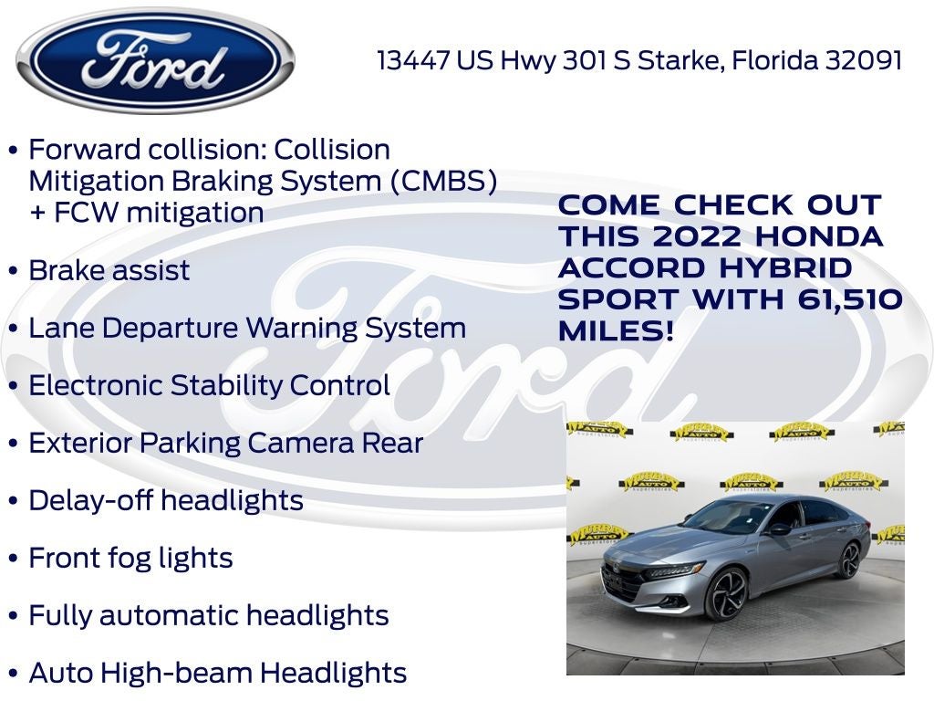 2022 Honda Accord Hybrid Sport