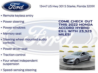 2022 Honda Accord Hybrid EX-L