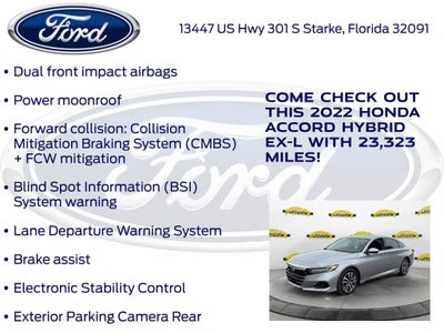 2022 Honda Accord Hybrid EX-L