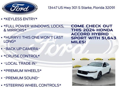 2024 Honda Accord Hybrid Sport