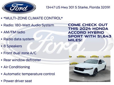 2024 Honda Accord Hybrid Sport