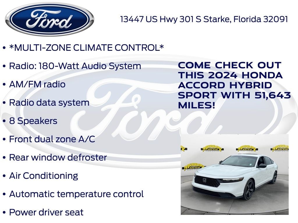 2024 Honda Accord Hybrid Sport