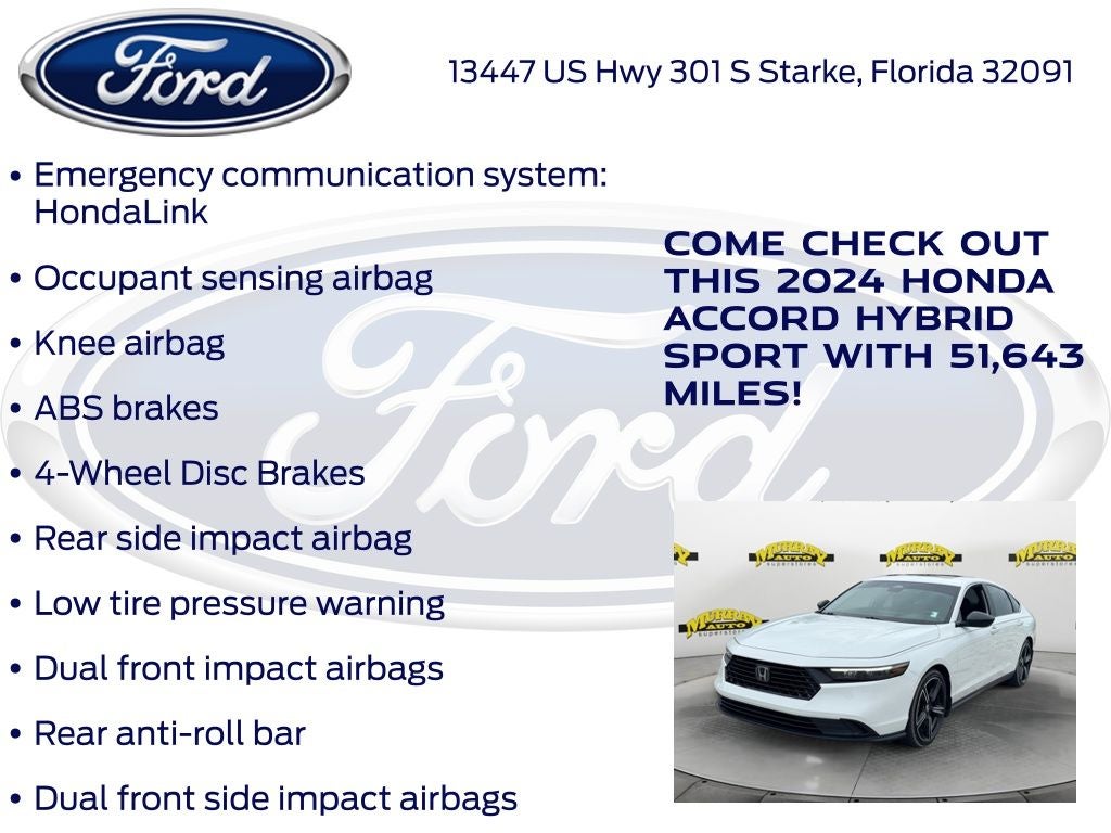 2024 Honda Accord Hybrid Sport