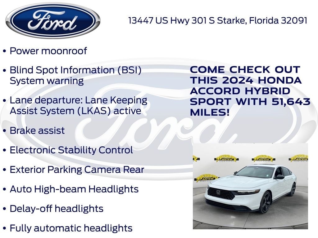 2024 Honda Accord Hybrid Sport