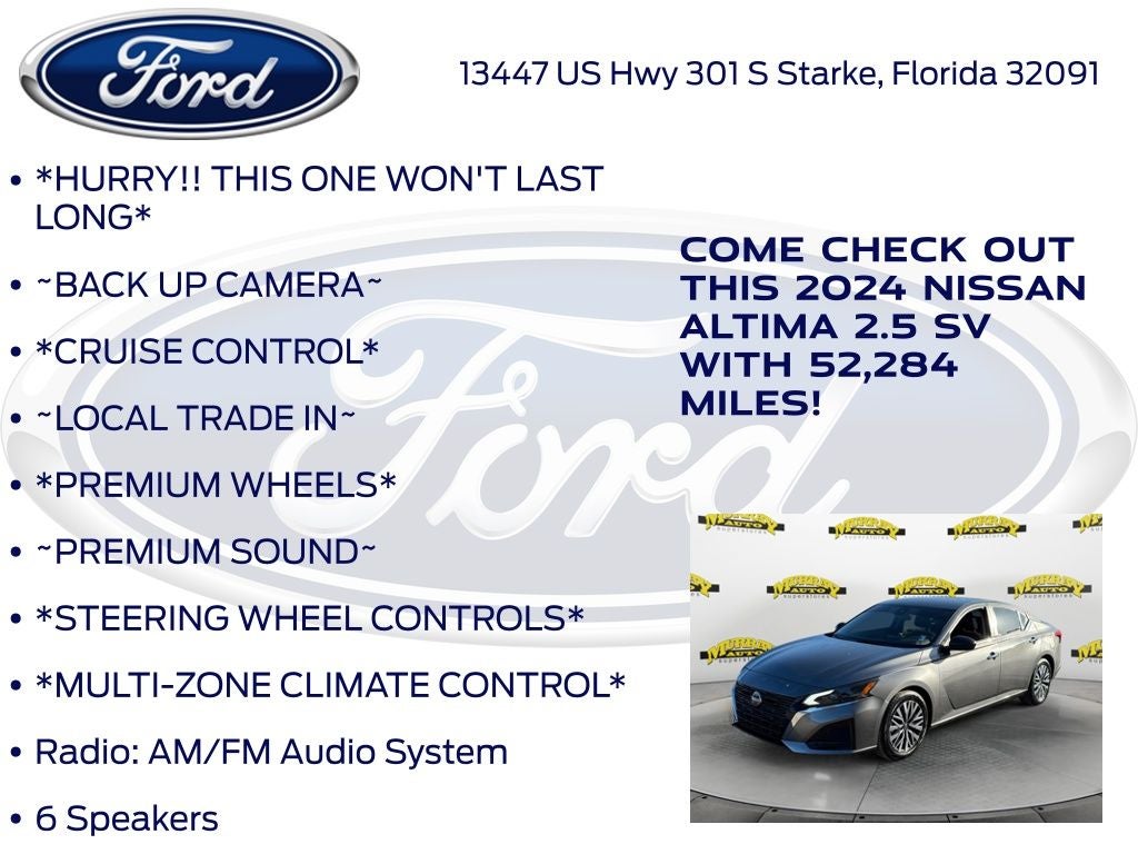 2024 Nissan Altima 2.5 SV