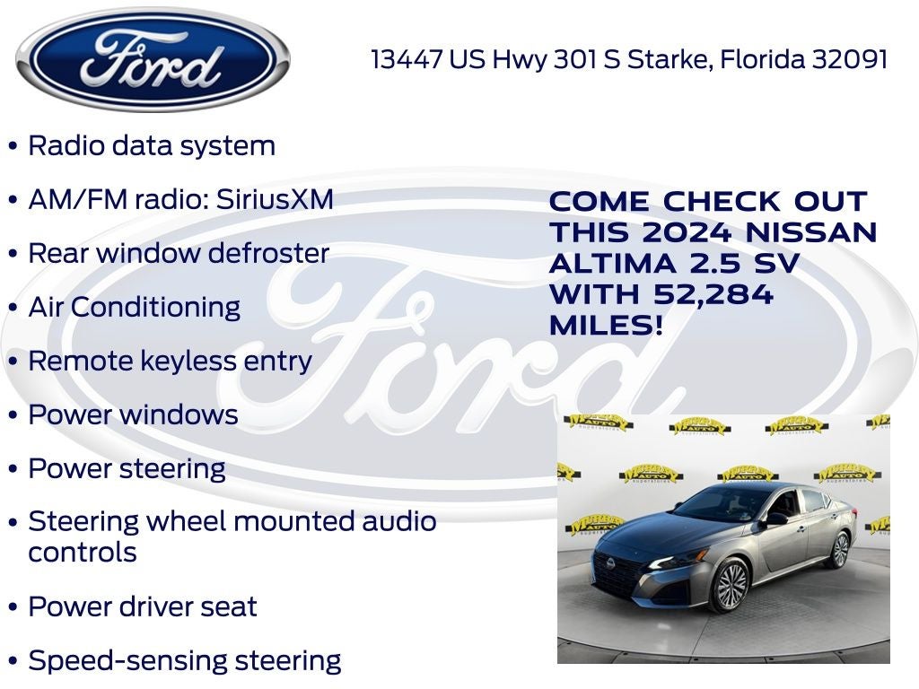 2024 Nissan Altima 2.5 SV