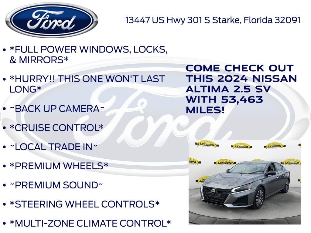 2024 Nissan Altima 2.5 SV