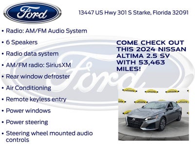 2024 Nissan Altima 2.5 SV