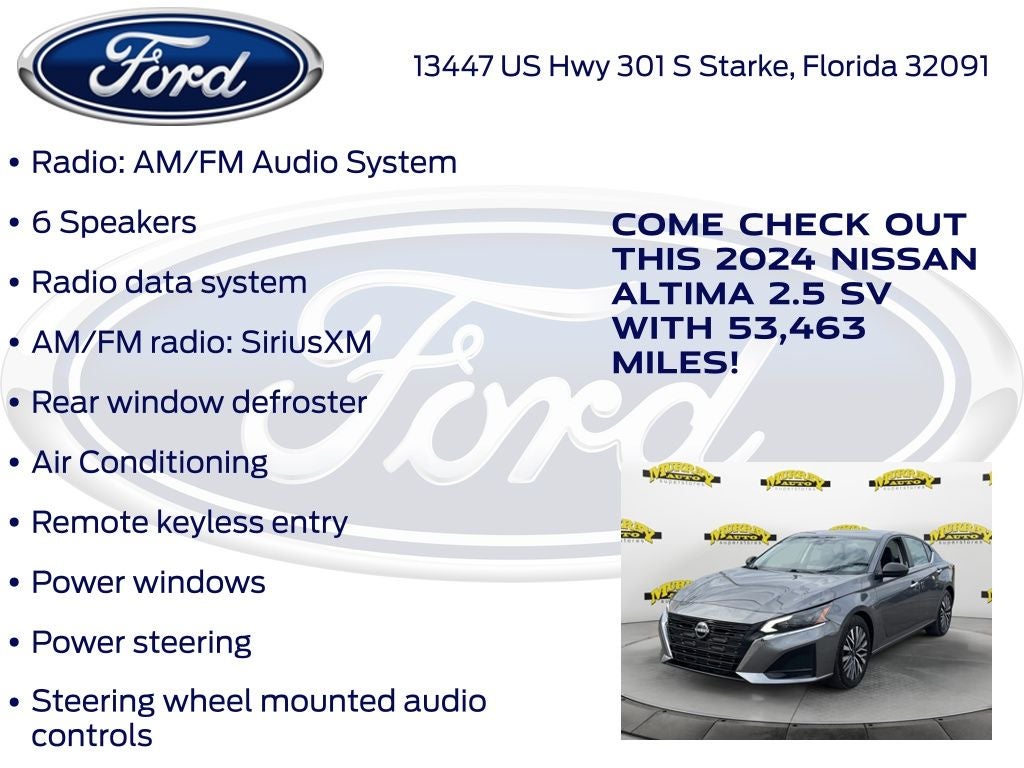 2024 Nissan Altima 2.5 SV