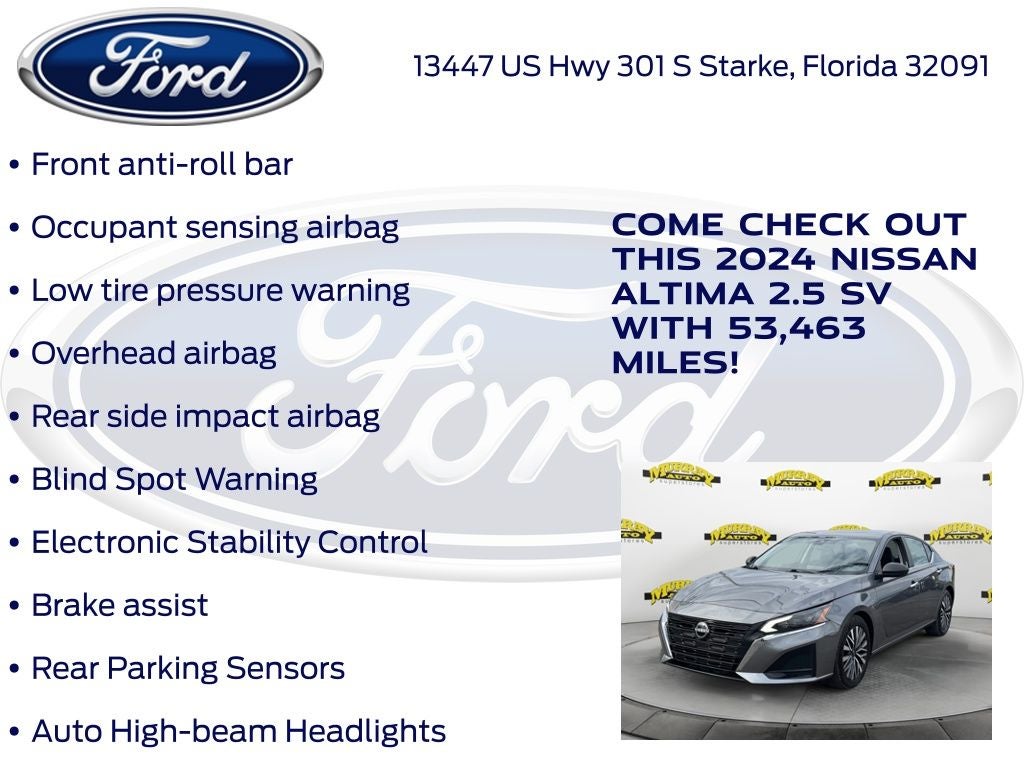 2024 Nissan Altima 2.5 SV