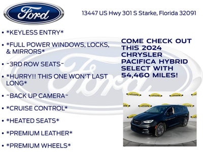 2024 Chrysler Pacifica Hybrid Select